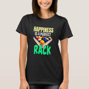 Camiseta Felicidad Perfecto Rack Billiards Pool Sports Art