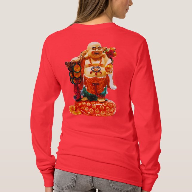 Camiseta Felicidad sonriente Buda (Reverso)