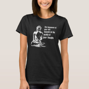 Camiseta Felicidad Vida Buda Meditar Cita