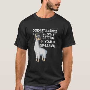 Camiseta Felicidades Por La Llama De Graduación De Dip Llam