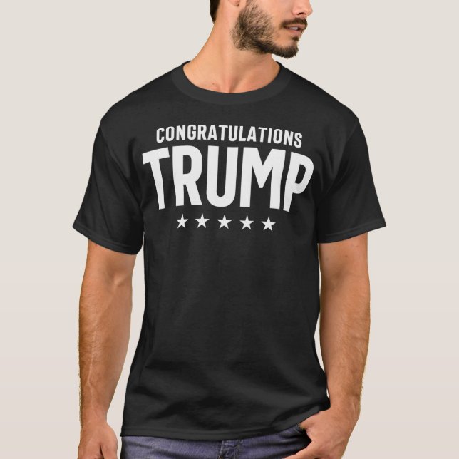 Camiseta Felicidades Trump (Anverso)