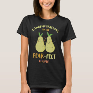 Camiseta Felicitaciones Al Fecto Pear Para Bride Groom F