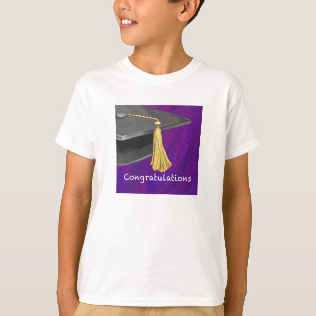 Camiseta Felicitaciones Black and Purple (Anverso)