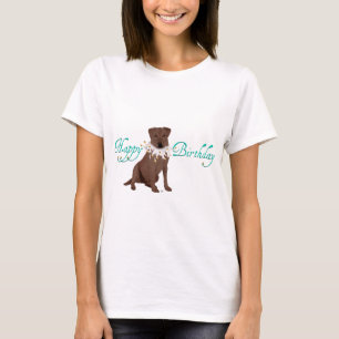 Camiseta Felicitaciones de cumpleaños para Labrador Retriev