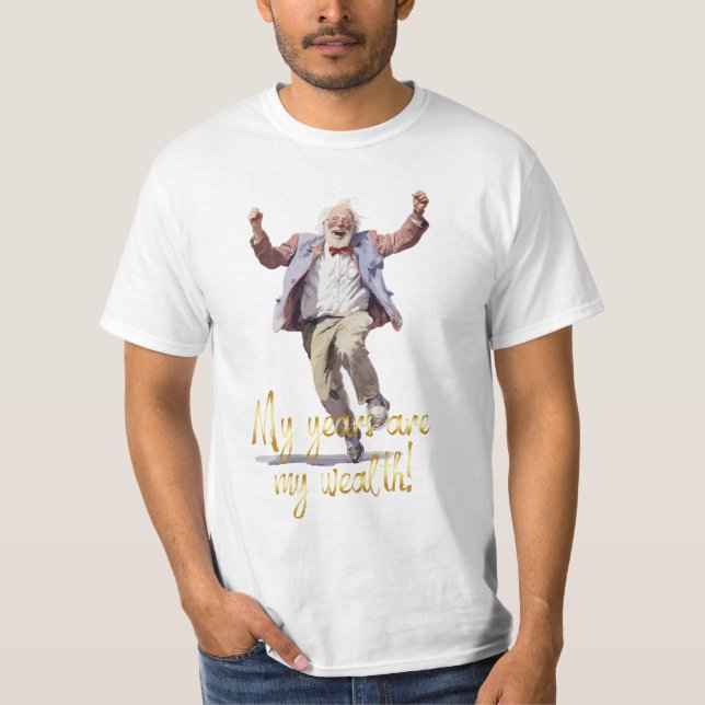Camiseta Felicitaciones Feliz abuelo Personalizado (Anverso)
