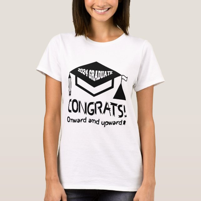 Camiseta ¡Felicitaciones, graduado 2024! (Anverso)