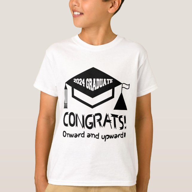 Camiseta ¡Felicitaciones, graduado 2024! (Anverso)