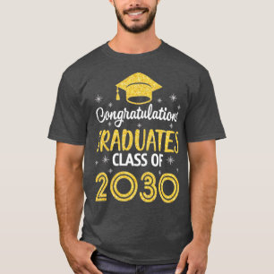 Camiseta Felicitaciones Graduados Clase De 2030 Mayores St