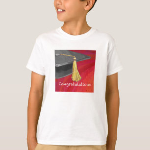 Camiseta Felicitaciones Graduate Black and Red