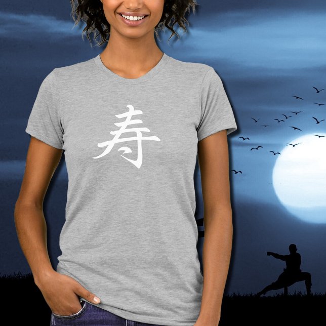 Camiseta felicitaciones kanji - larga vida (Subido por el creador)