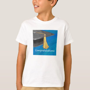 Camiseta Felicitaciones Negro y Azul