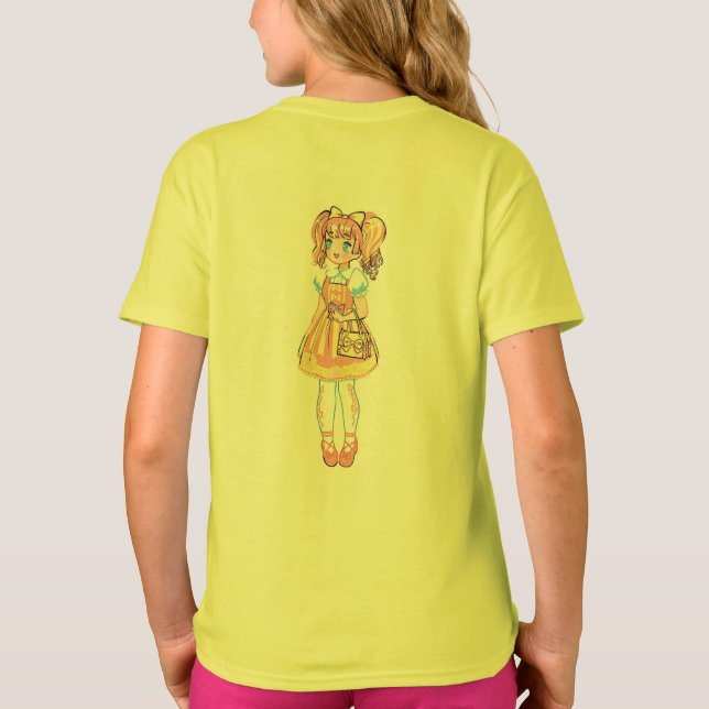 Camiseta Feline Art, relajado para todas las edades (Reverso)