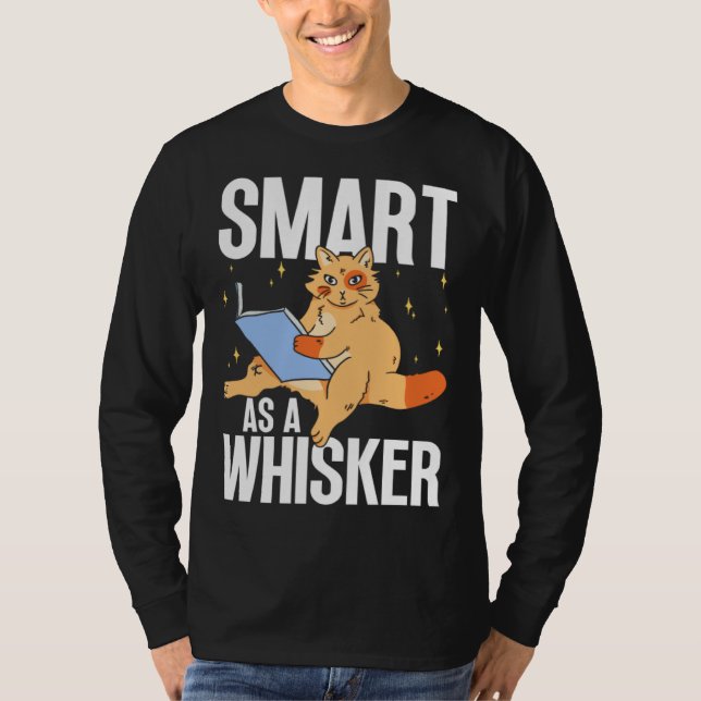 Camiseta Feline Cat  Smart as a Whisker (Anverso)