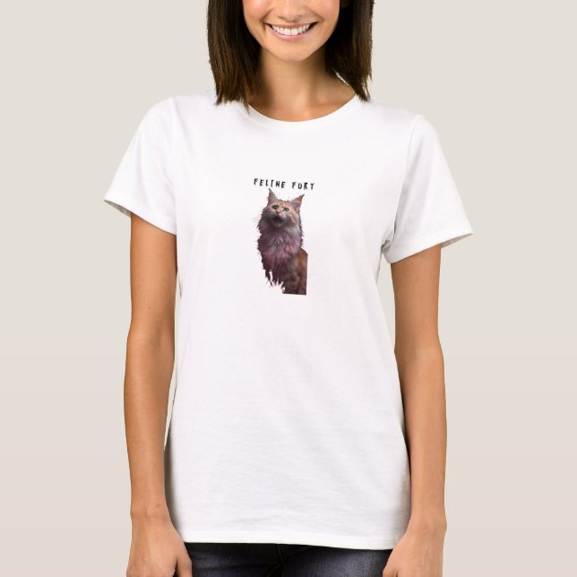 Camiseta Feline Fury (Anverso)