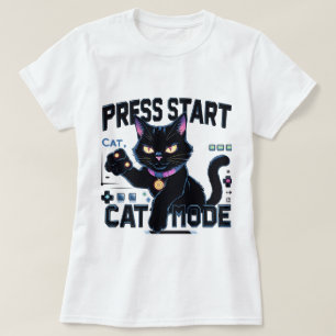 Camiseta Feline Gamer   Diseño de juegos de kitty
