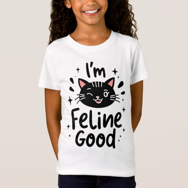 Camiseta Feline Good Funny Cat (Anverso)