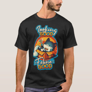 Camiseta Feline Good - Gato lindo