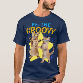 Camiseta Feline Groovy Cute Funny Fiesta Cat