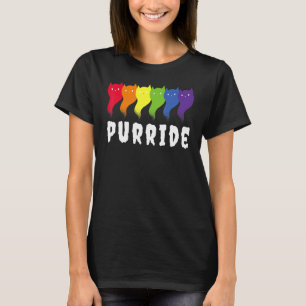 Camiseta Feline He Purride Gato Del Orgullo Gay De Lgbt