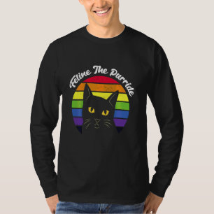 Camiseta Feline Purride Lgbt Funny Gay Prige Cat