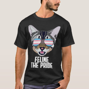 Camiseta Feline The Pride Gato Orgullo Trans