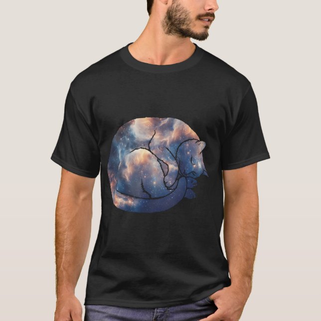 Camiseta Felino Espacial (Anverso)