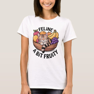 Camiseta Felino un poco afrutado - Gato acogedor