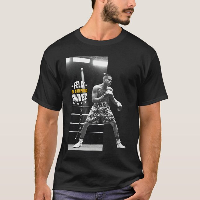 Camiseta Felix Chavez pose faced right yellow (Anverso)