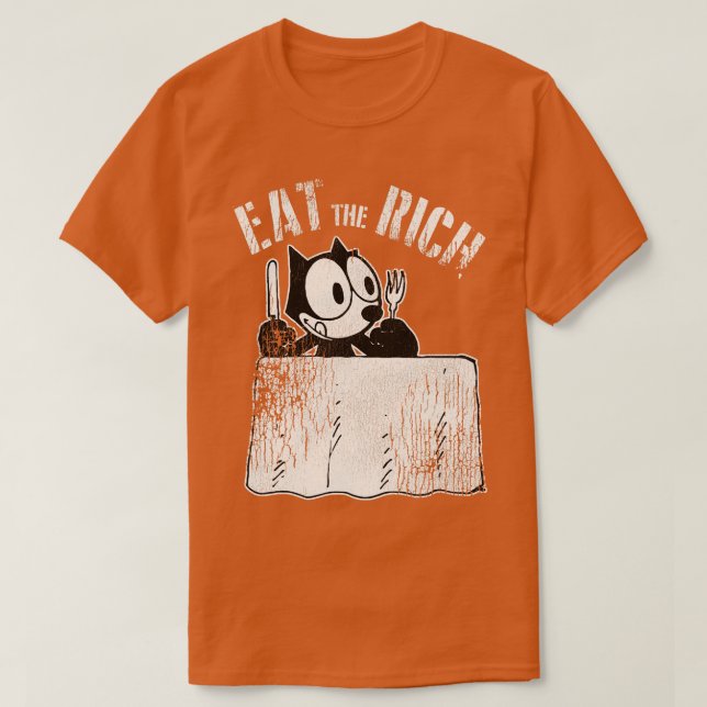 Camiseta Felix el gato come a los ricos (Diseño del anverso)