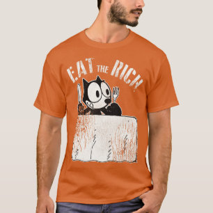 Camiseta Felix el gato come a los ricos