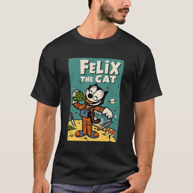 Camiseta ¡Felix El Gato Come Pie De Luna! (Anverso)