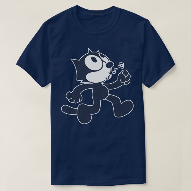 Camiseta Felix, el gato limpio transparente (Diseño del anverso)