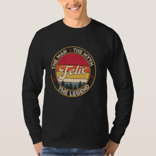 Camiseta Félix El Hombre El Mito La Leyenda Nombre Personal