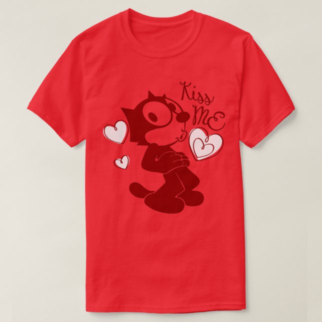 Camiseta FELIX KisS Me vALENTINE (Diseño del anverso)