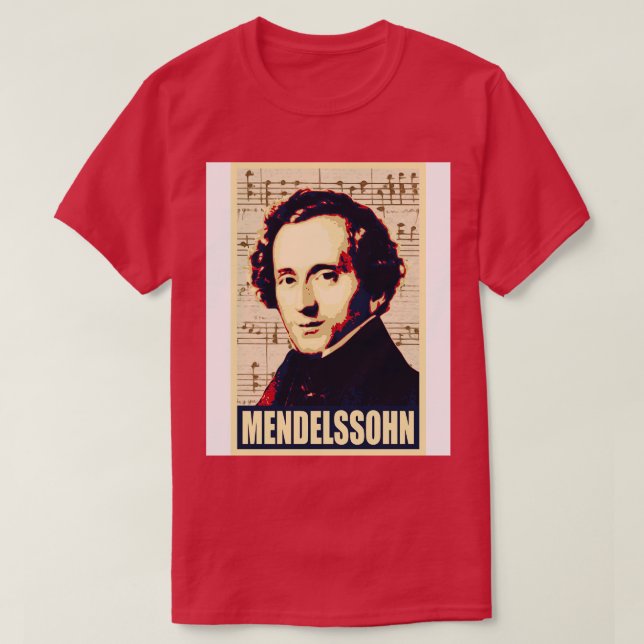 Camiseta Felix Mendelssohn (Diseño del anverso)