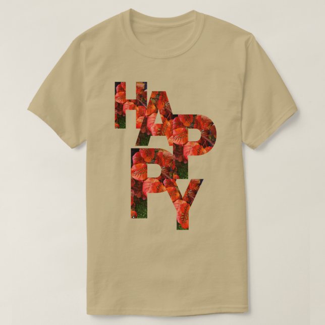 Camiseta feliz (Diseño del anverso)