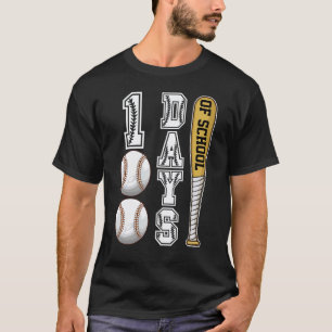 Camiseta Feliz 100º Día 100 Días De Escuela Baseball Profes