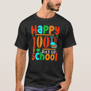 Camiseta Feliz 100º Día De Escuela Jardines De Infancia 100