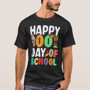 Camiseta Feliz 100º día de escuela maestro niños niño feliz