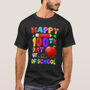 Camiseta Feliz 100º Día De Escuela Maestros 100 Días 1