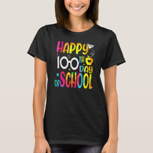 Camiseta Feliz 100º día de escuela Maestros Niños Niño 100