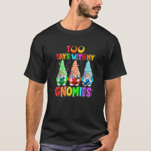 Camiseta Feliz 100º día de escuela Tres Gnomos Té Virtual