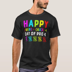 Camiseta Feliz 100º Día De Fórmula Matemática De Pre-k Maes
