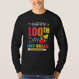 Camiseta Feliz 100º Día De La Escuela Maestra De 2º Grado 1