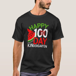 Camiseta Feliz 100º Día De Maestra De Kinder Sandía