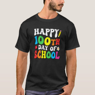Camiseta Feliz 100º Día del Maestro Estudiante 100 Días de 