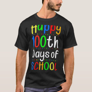 Camiseta Feliz 100º Día Del Maestro Estudiante De La Escuel