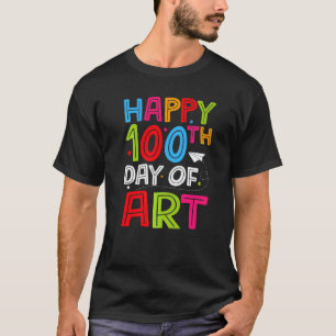 Camiseta Feliz 100º Día Del Maestro Niños Niñas 100 Días Es