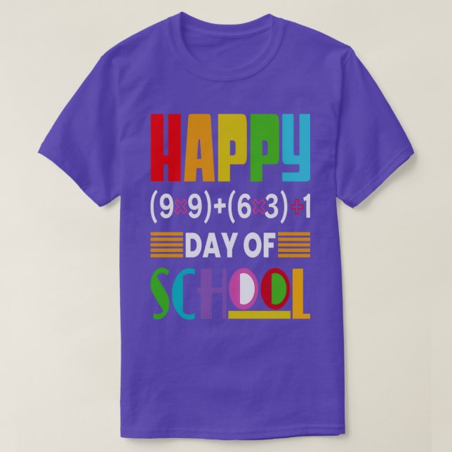 Camiseta feliz 100 º día de clases 2023 2 (Diseño del anverso)