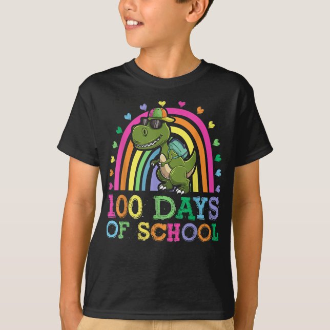 Camiseta Feliz 100.º Día de Escuela (Anverso)